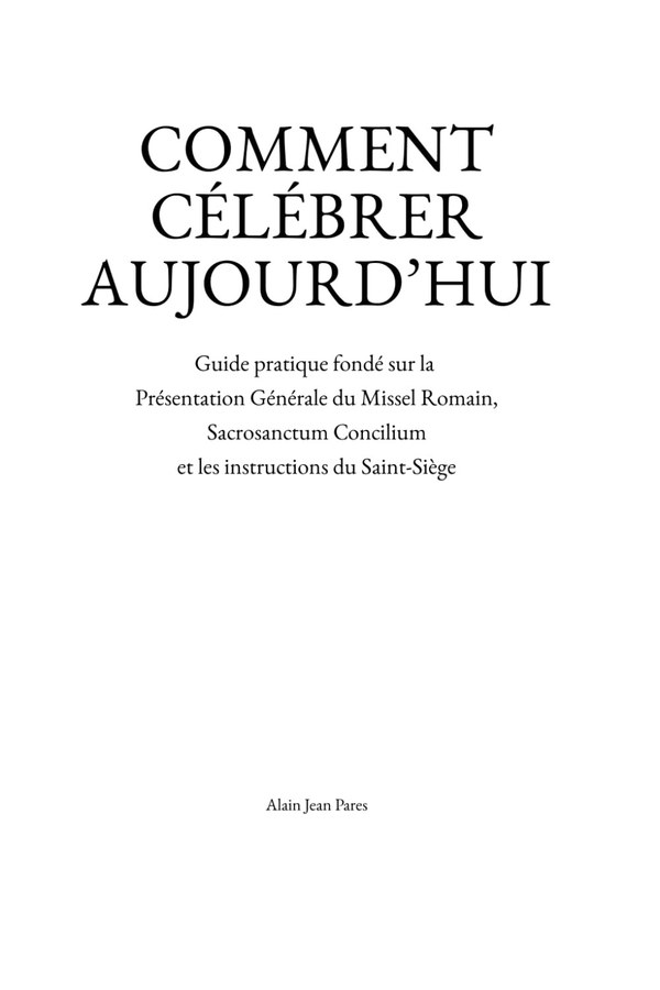 Couverture de Comment célébrer aujourd'hui